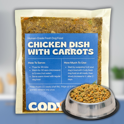 Cody™ Cooked Chicken Frozen Fresh Dog Food 150g