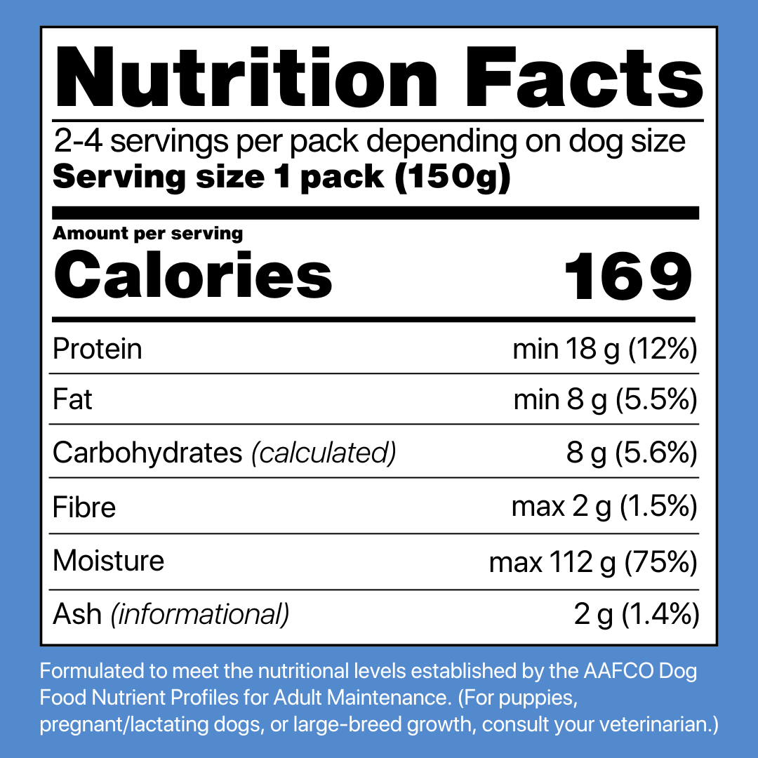 Cody™ Cooked Chicken Frozen Fresh Dog Food 150g